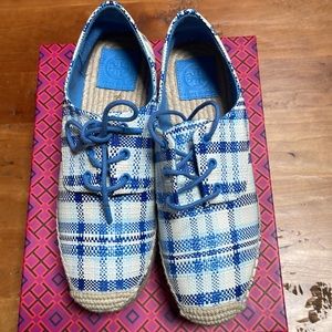 Tory Burch Florence Platform Espadrille/Textile Shoes, Size 8M